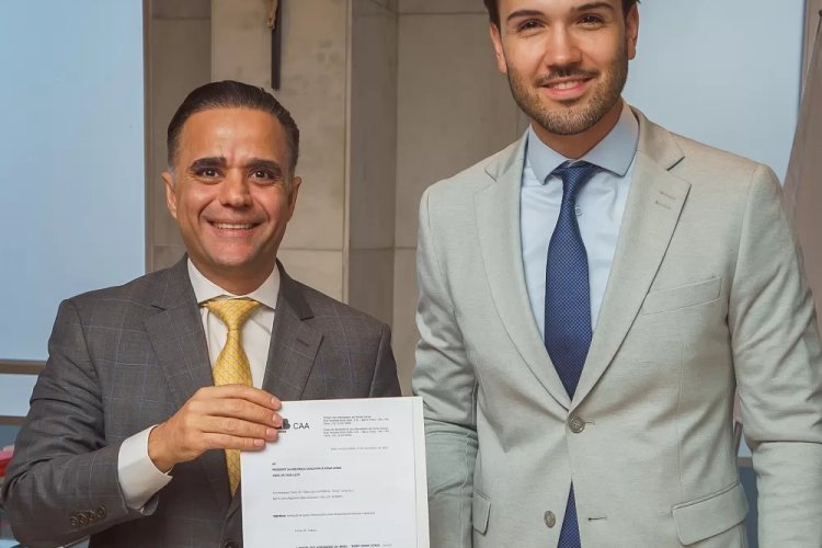 Presidente eleito da OAB-MG, Gustavo Chalfun, se reúne com o presidente da ALMG para tratar de pautas importantes para a advocacia