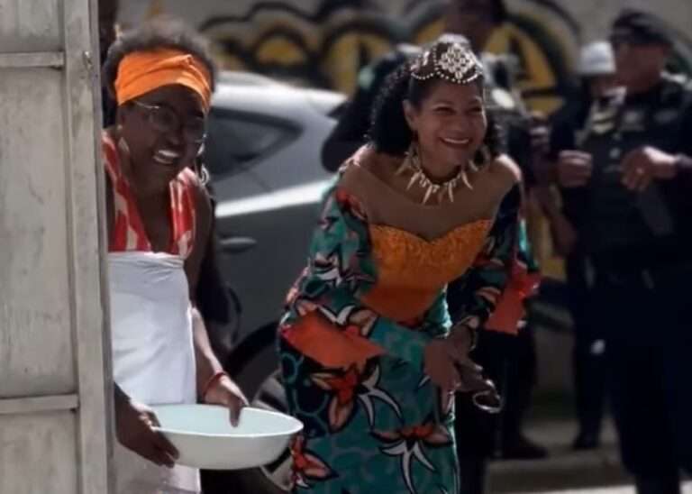 Rainha congolesa é recebida na Associação Afro-Ancestral; confira o vídeo