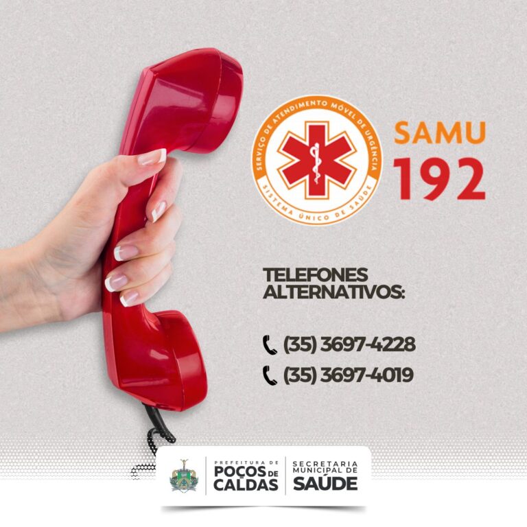 Telefone 192 do Samu não está funcionando