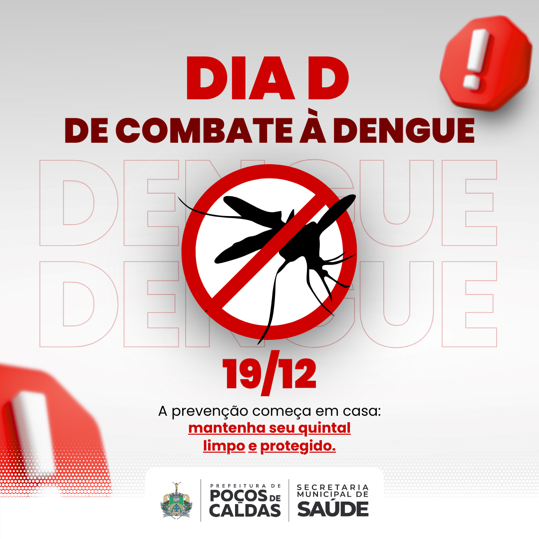 “Dia D de Combate à Dengue” acontece nesta quinta-feira