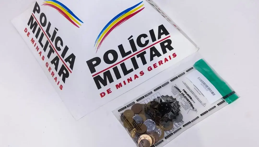 homem preso por furtar moedas