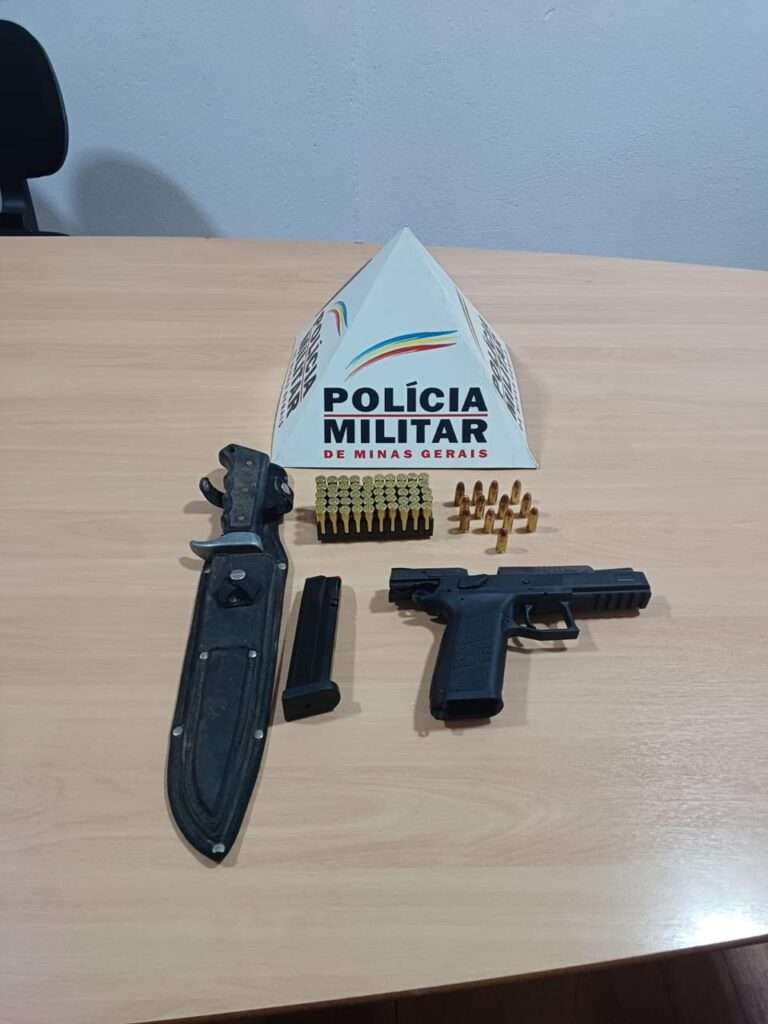 Vendedor é preso com arma de calibre restrito a caminho de Poços