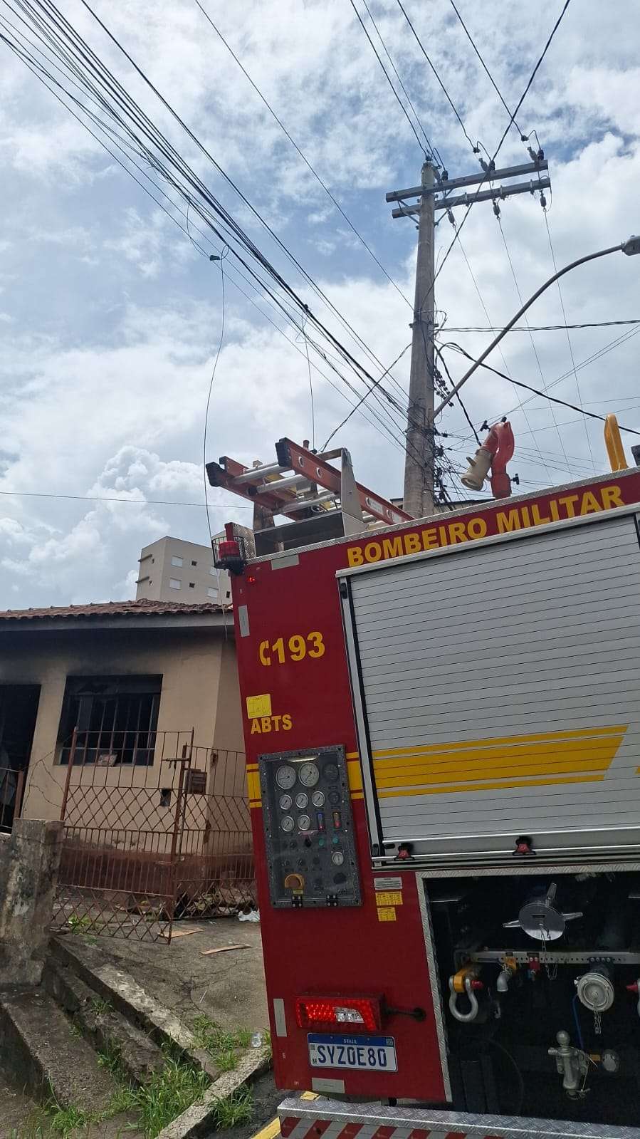 incêndio, residência