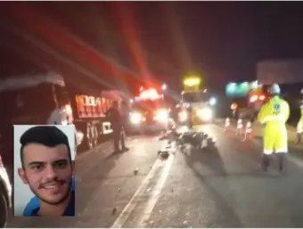 Motociclista morre e passageira fica ferida em acidente na MG-455