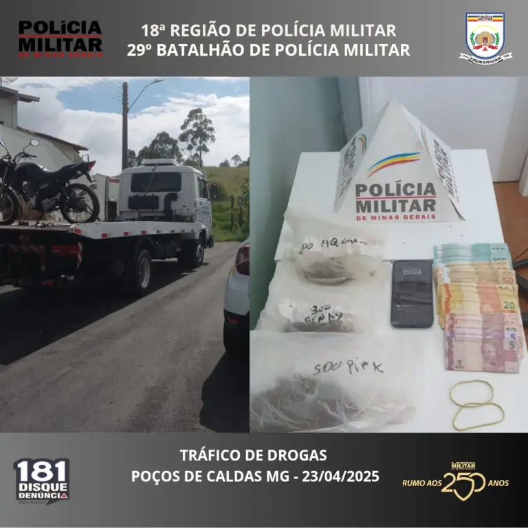 Traficante é preso com mais de R$ 4 mil