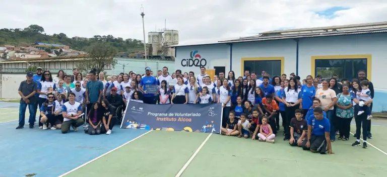 Ação comunitária em Poços marca comemoração aos 35 anos do Instituto Alcoa