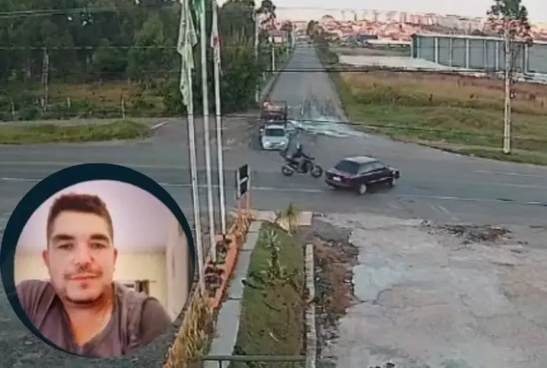 Motociclista vítima de acidente era servidor público; imagens registram o fato