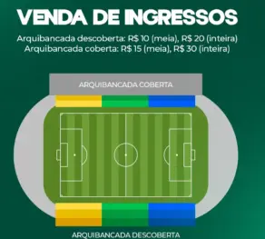 Ingressos para Caldense x Mamoré já estão à venda; confira valores