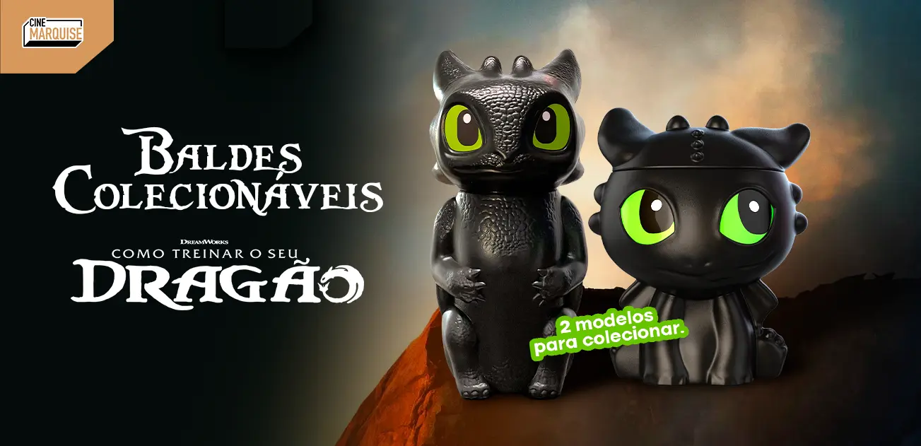 Cine Marquise lança dois modelos de baldes colecionáveis de "Como treinar o seu dragão"