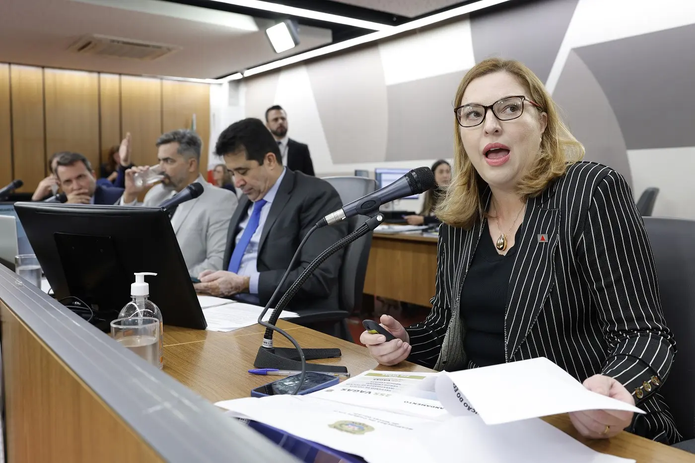 Delegada chefe da Polícia Civil de Minas responde questionamentos de parlamentares sobre falta de efetivo