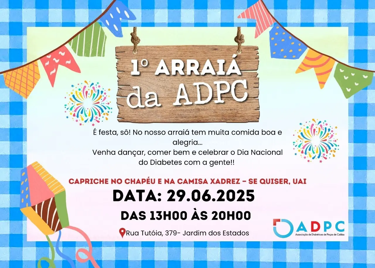 Associação de Diabéticos promove 1ª Festa Junina em Poços