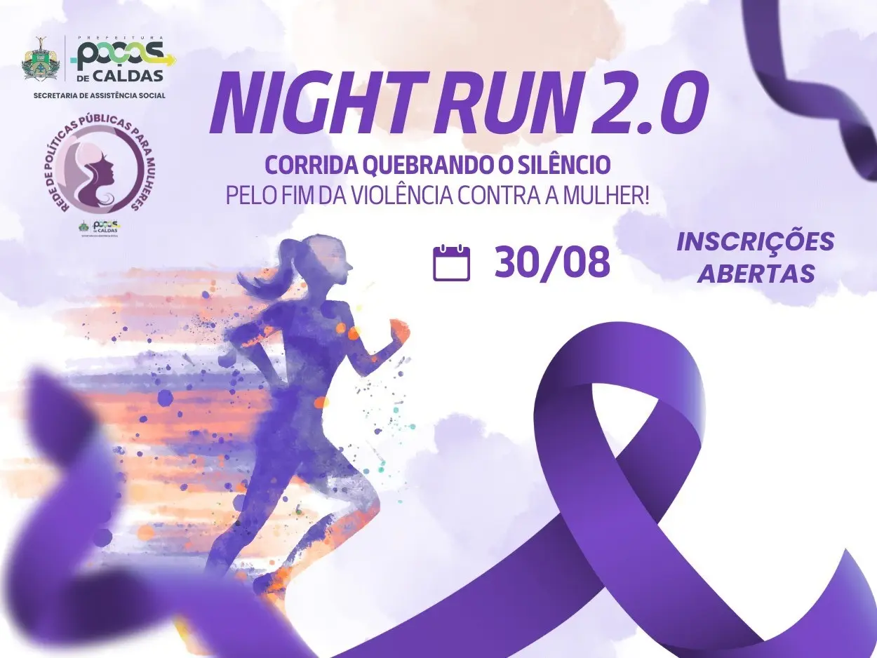 Inscrições abertas para a 2ª Corrida Night Run em Poços 