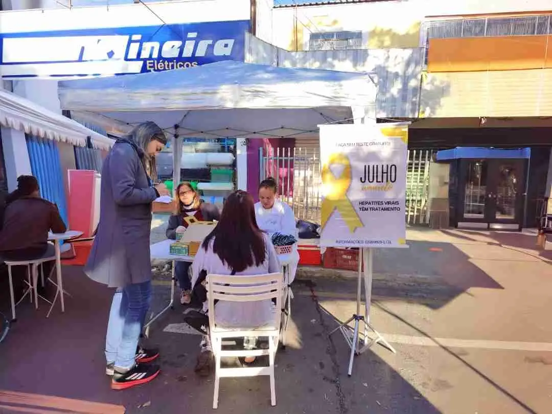 Julho Amarelo começa com 75 testes rápidos de hepatite na zona sul