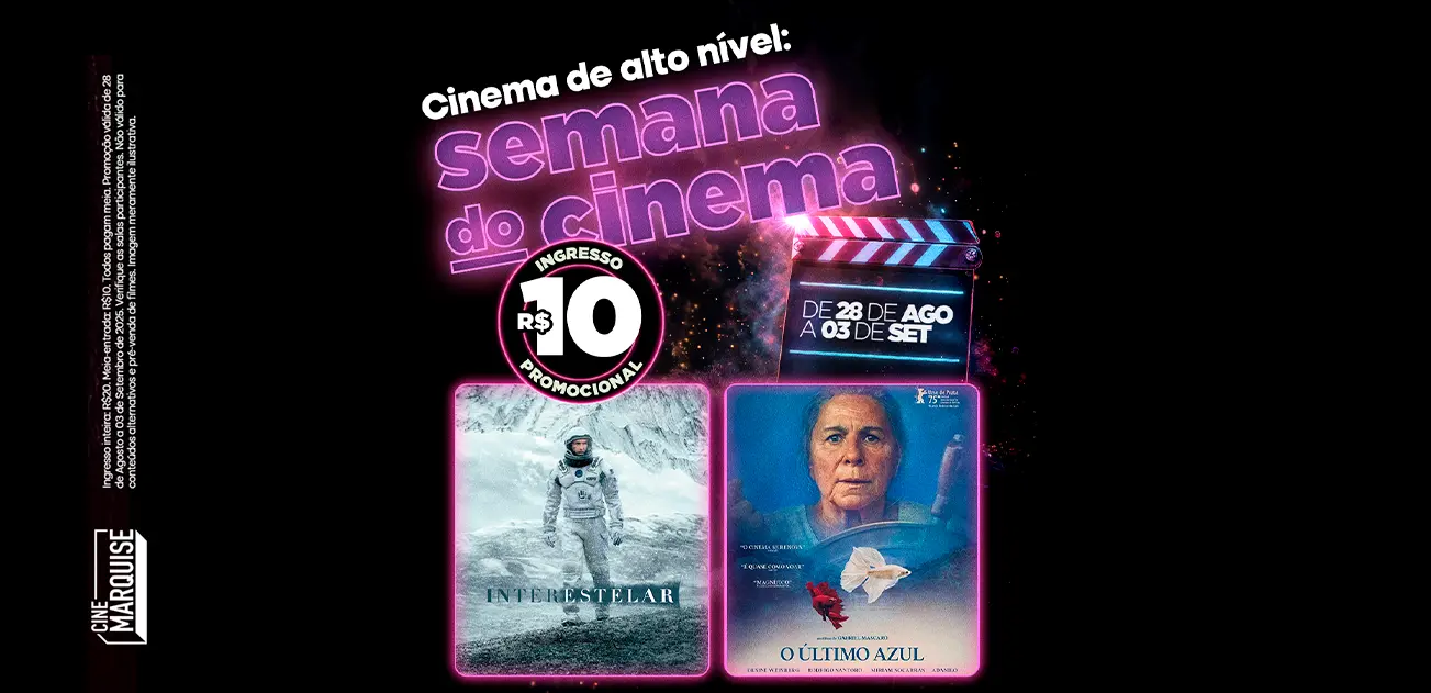 Semana do Cinema no Marquise: Diversão para toda a família por apenas R$ 10