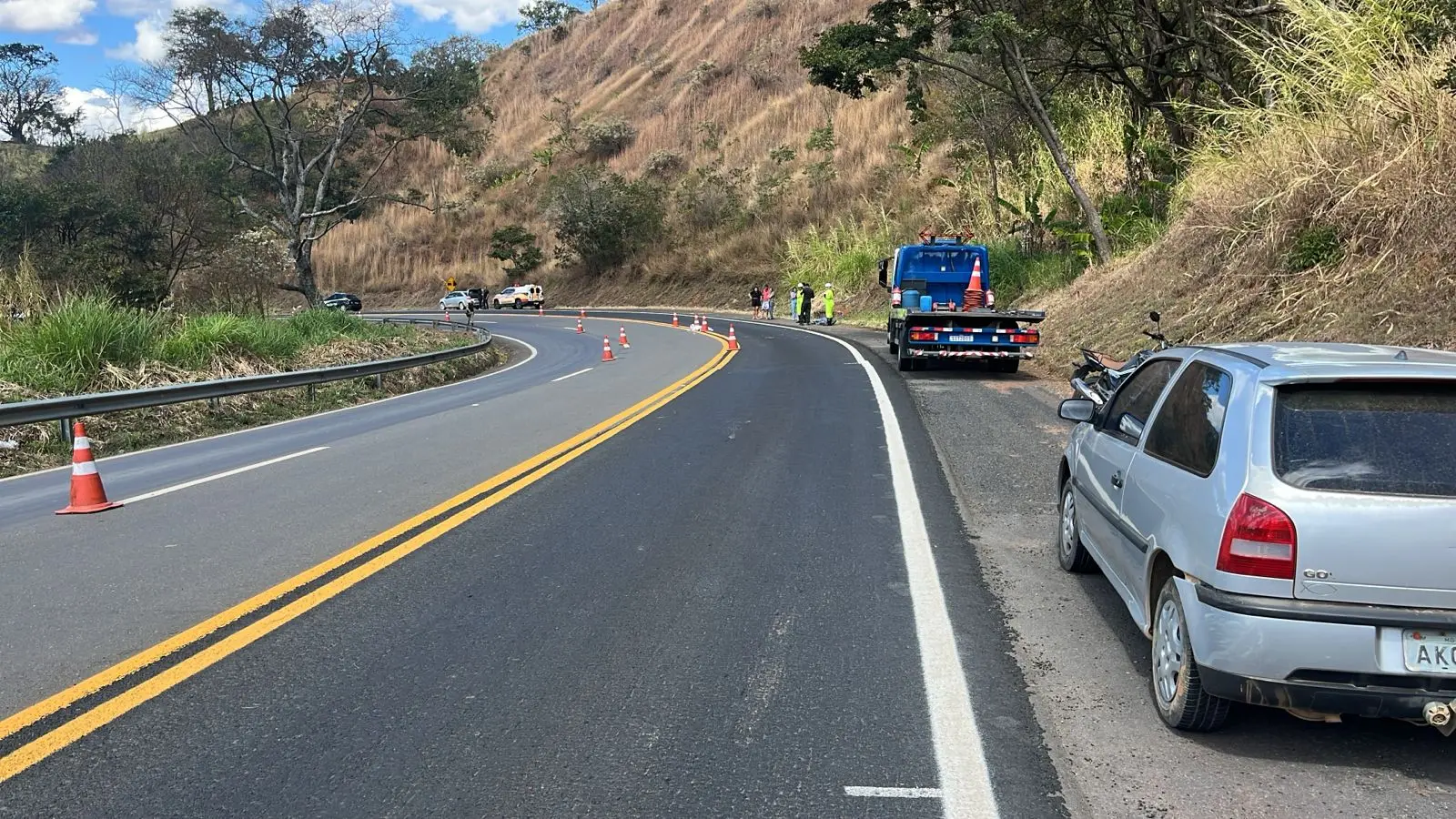 Motociclista morre em acidente na MGC-146, em Andradas Motociclista morre em acidente na MGC-146, em Andradas