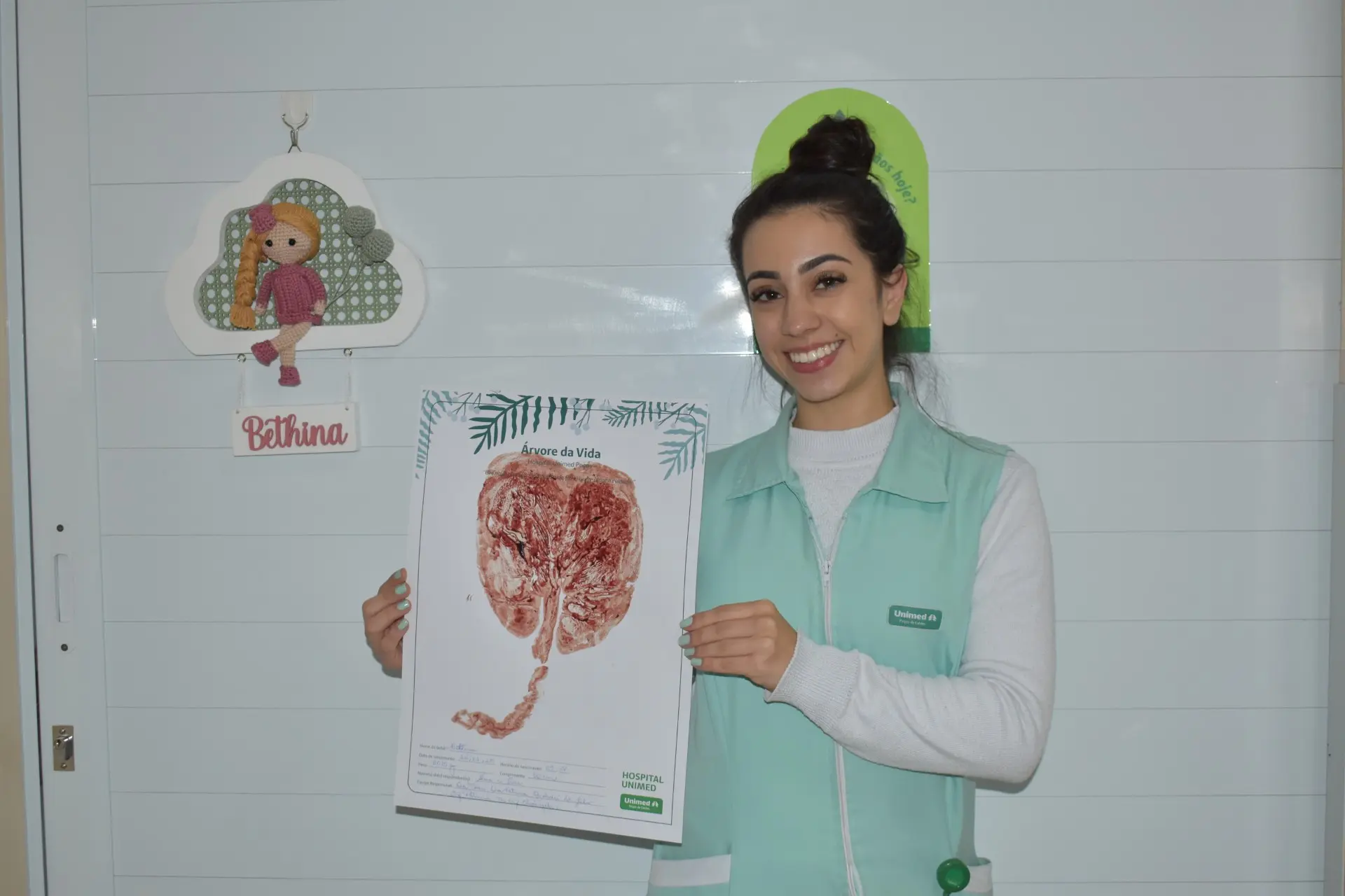 Hospital Unimed Poços transforma placenta em arte e memória afetiva