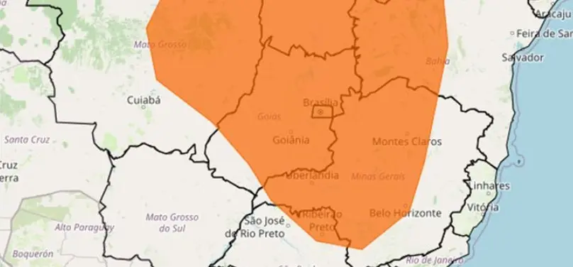 Inmet emite alerta laranja para baixa umidade do ar em Poços