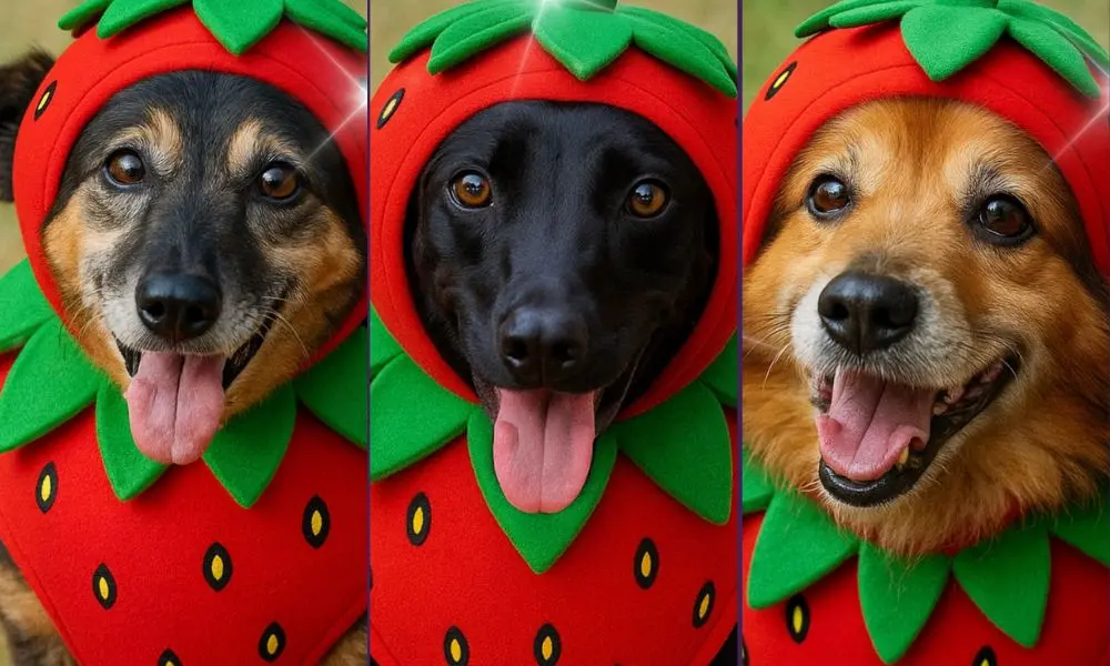 Campanha de doação transforma cães em "morango do amor" no sul de Minas