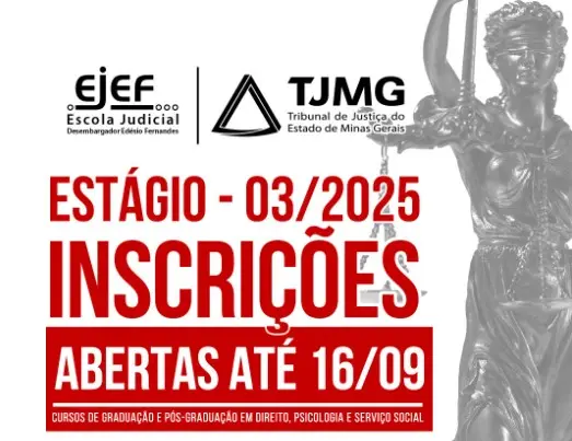 TJMG abre seleção com 308 vagas de estágio; confira as cidades no sul de Minas