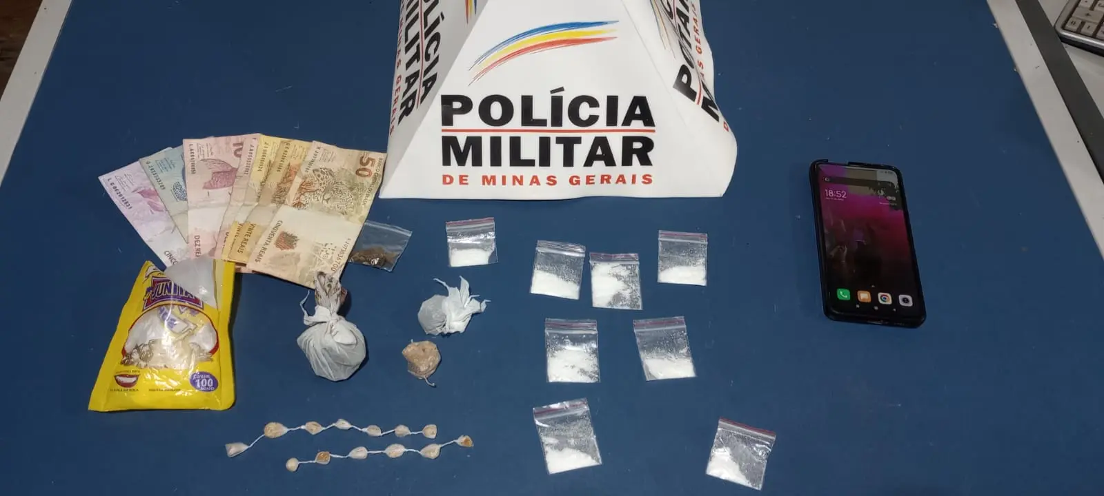 PM prende jovem com crack, cocaína e maconha no Santa Augusta