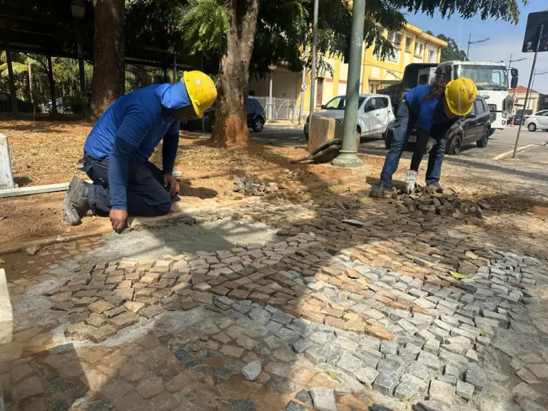 Calçadas são recuperadas após obras na área central