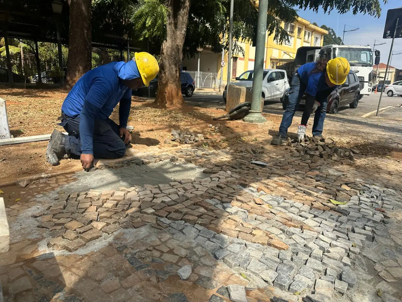 Calçadas são recuperadas após obras na área central 