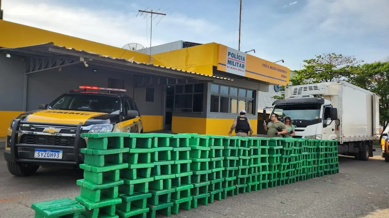 MG | Polícia apreende 850 kg de maconha escondidos em carga de repolhos