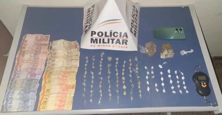 Operação contra o tráfico apreende drogas, dinheiro e detém suspeito