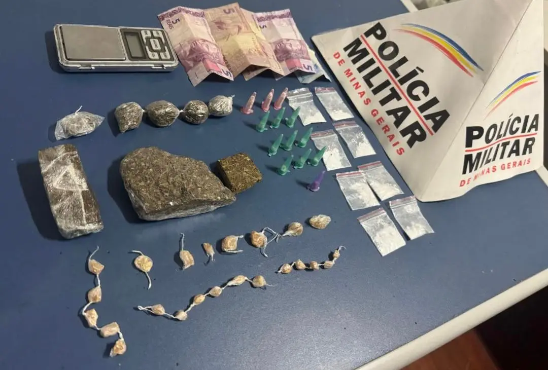 PM apreende crack, cocaína e maconha em Poços de Caldas
