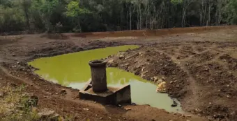 Polícia Ambiental flagra desmatamento e barramento ilegal em Águas da Prata