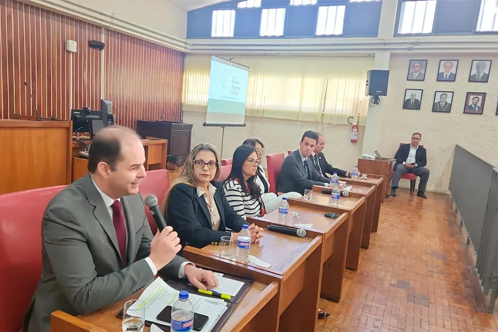 Comarca de Poços de Caldas realizou o Encontro do Núcleo Regional da Ejef com palestras sobre litigância predatória e Inteligência Artificial (Crédito: Divulgação / TJMG)