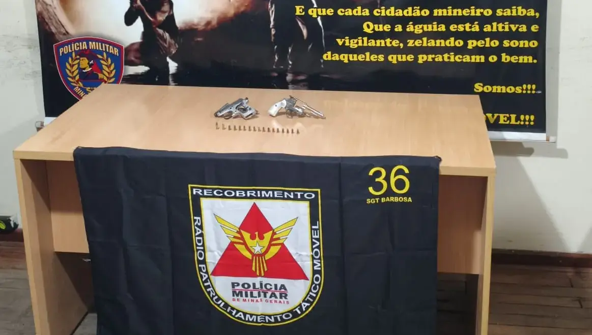 Dupla é presa com armas após ameaças na zona oeste