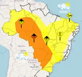 Poços tem alerta de baixa umidade e tempestade