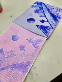 Projeto de xilogravura alternativa leva arte a duas escolas de Poços