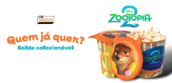 Zootopia 2 chega em grande estilo ao Cine Marquise com baldes colecionáveis exclusivos