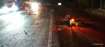 Motociclista morre em acidente em Campestre; três pessoas ficaram feridas