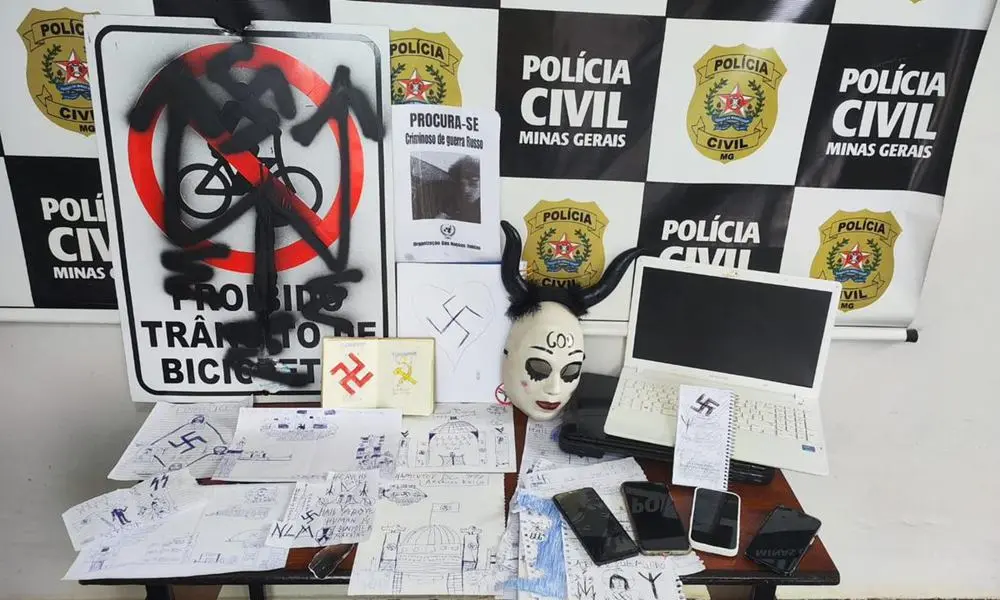 Apreensões no sul de Minas expõem atuação de grupo com ideologia neonazista